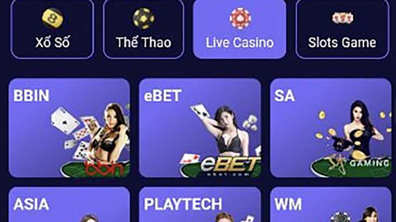 Hệ thống trò chơi casino live cực hấp dẫn