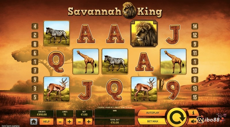 Cách chơi Savanna King rất đơn giản