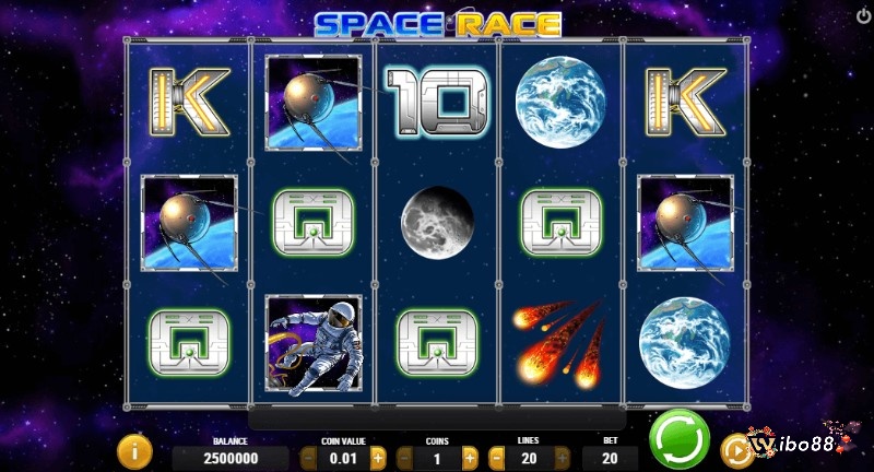 Space Race slot có chủ đề về không gian siêu thú vị