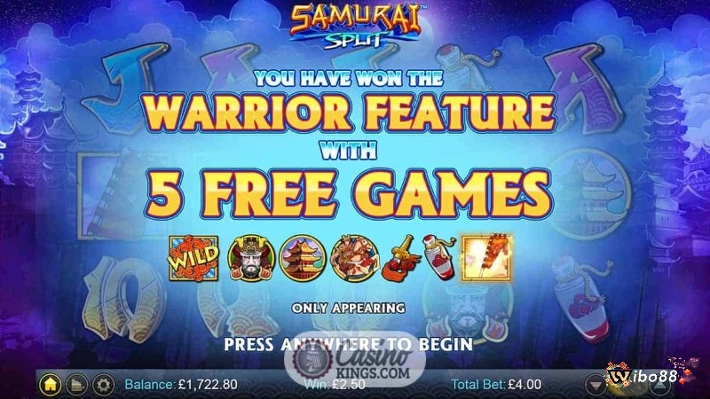 Tính năng trò chơi miễn phí của slot chủ đề Samurai