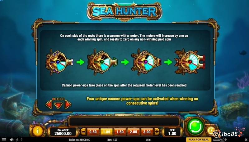 Tính năng của Sea Hunter Slot