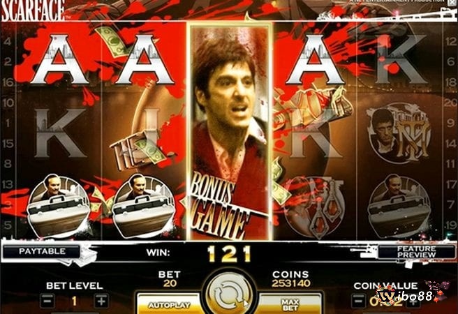 Scarface Hot slot thiết kế với 5 cuộn, kết quả của sự bắt tay giữa NetEnt và Universal Studios