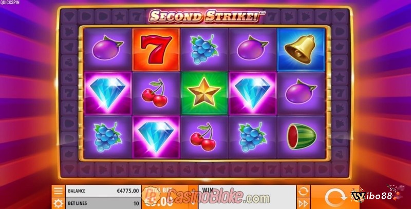 Cách chơi game slot Second Strike rất đơn giản