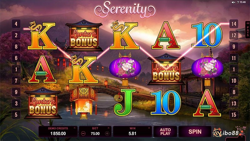 Bạn nhấn nút Spin để bắt đầu game sau khi thiết lập cược xong