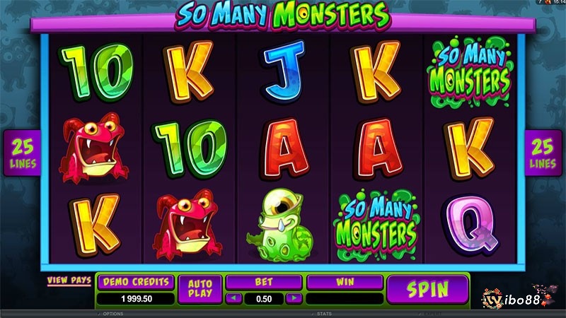 So Many Monsters slot lấy chủ đề về quái vật nhưng lại được tái hiện vô cùng dễ thương