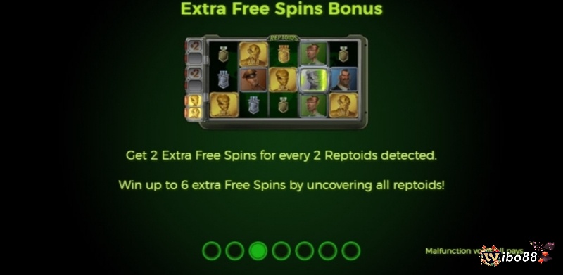 Extra Free Spins Bonus gia tăng tính hấp dẫn của game